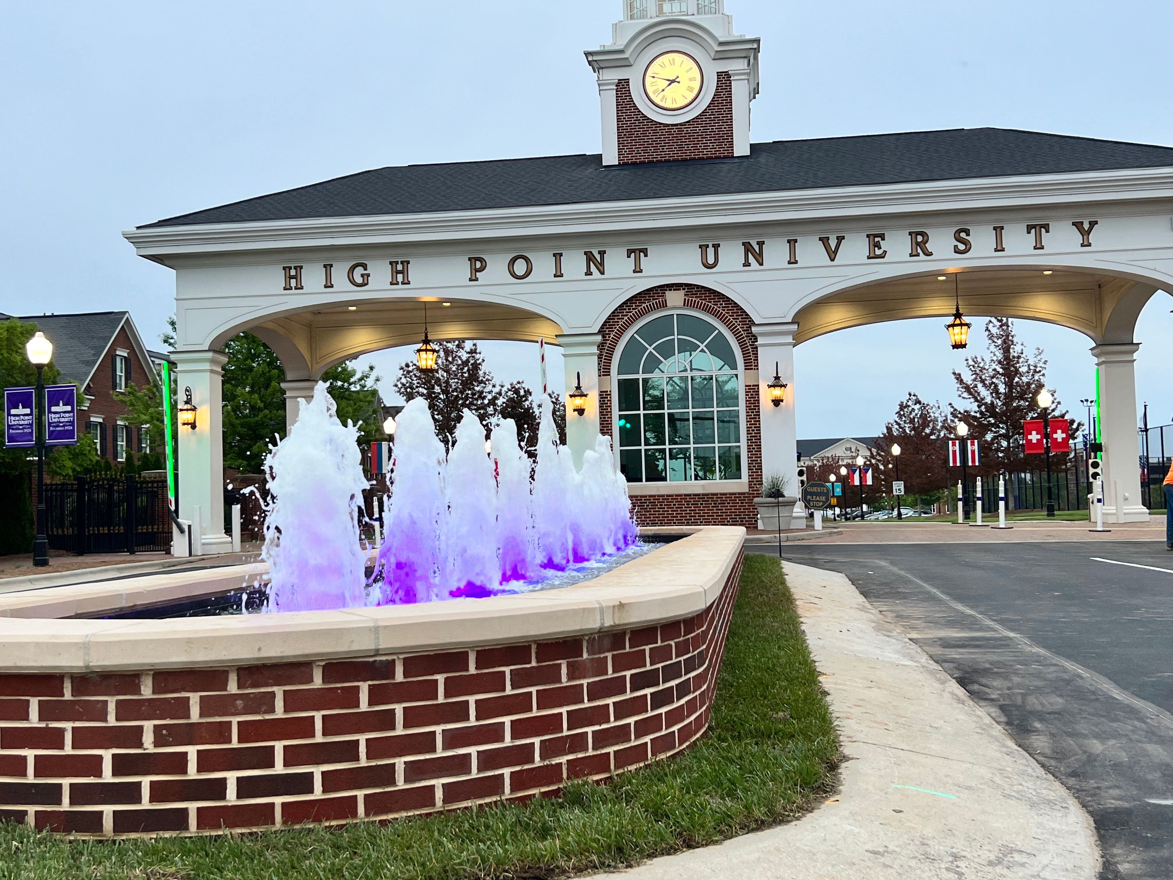 High Point University Entryway Fountain